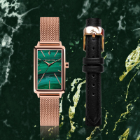 Relax Time 璀璨雋永系列 綠 孔雀石紋米蘭帶手錶 加贈真皮錶帶 RT-99-3