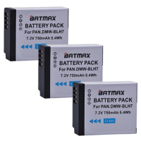 Batmax 3Pc DMW-BLH7 BLH7 DMW-BLH7PP DMW-BLH7E Camera Battery for Panasonic Lumix DMC-GM1 GM1 DMC-GM5 GM5 DMC-GF7 GF7 DMC-GF8 GF8