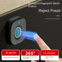 Biometric Fingerprint Lock Black Keyless Cabinet Lock Smart Drawer Locks Anti-theft Door Lock Long Standby Time Door Hardwar