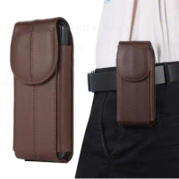 For OnePlus V Fold 5G Leather Case Phone Pouch For OnePlus V Fold Belt Clip Waist Bag For Oneplus V Fold Holster Flip Phone Case