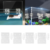 2pcs Fish Tank Aquarium Glass Cover Clip Acrylic Holder Support Bracket Tools for Aquarium Fish Tank Anti-escape
