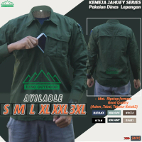 Kemeja PDL Hiking Lengan Panjang Warna HIJAU ARMY Berbahan Ripstop Fernusa – Kemeja Adventure