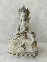 日本回流銅器佛像擺飾觀音菩薩擺飾老佛像，圖片實拍，尺寸高19