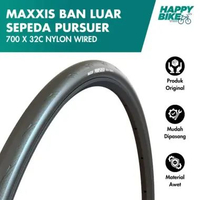 MAXXIS Ban Luar Sepeda Pursuer 700 x 32C Nylon Wired 100 Max PSI Bicycle Outer Tires Sepeda Balap Ro