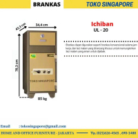 Brankas Drop Safe Celengan Ichiban UL-20 ; Cocok untuk hotel, restoran, rumah ibadah, pom bensin, mi