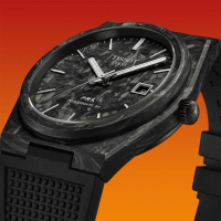 【TISSOT 天梭 官方授權】PRX T137.907.97.201.00 CARBON鍛造碳錶殼自動機械錶 禮物 送禮(T1379079720100)