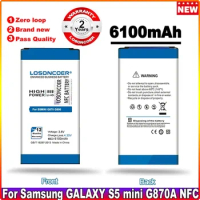 LOSONCOER 6100mAh Battery For SAMSUNG Galaxy S5 Mini G800 G800F G800H G800A G800Y G800R EB-BG800BBE NFC