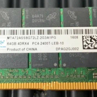 For 64GB 64G DDR4 2400 4DRX4 ECC REG LRDIMM MTA72ASS8G72LZ-2G3A