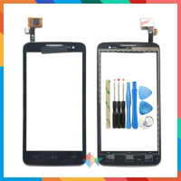 High Quality 4.5" For Alcatel One Touch X'Pop 5035 OT-5035 OT5035 Touch Screen Digitizer Front Glass Lens Sensor Panel