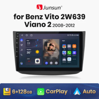 Junsun V1 AI Voice Wireless CarPlay Android Auto Radio for Benz Vito 2 W639 Viano 2 2008-2012 Car Multimedia GPS 2din autoradio
