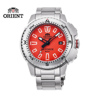 ORIENT 東方錶 M-FORCE 系列 SPORTS運動機械錶 鋼帶款 RA-AC0N02Y 橘色 - 45.0mm