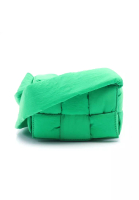BOTTEGA VENETA 二奢 Pre-loved BOTTEGA VENETA candy Padded Tech Cassette bag Shoulder bag Nylon green