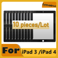 10 Pcs for iPad 3 LCD A1403 A1416 A1430 Touch Screen Panel LCD Outer Digitizer Sensor Glass Replace for iPad 4 A1460 A1459 A1458
