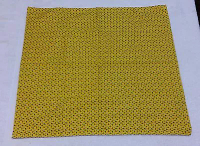 Totes Cotton Rain Scarf Water Repellent Yellow with Flowers