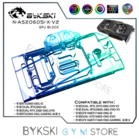 Bykski GPU Water Block For ASUS RTX2060 / DUAL RTX2060/2070/GTX1660 O6G GAMING ,VGA Water Cooling Coole,12v/5v N-AS2060SI-X-V2