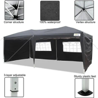 Pop Up Canopy Tent with Sidewalls for Outdoor Party Events,White Easy Up Heavy Large Gazebo Tents for Patio gazebo canopy