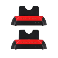NEW-HDD Docking Station IDE/SATA Dual HDD Docking Station Base For 2.5 Inch 3.5 Inch SATA To USB 2.0 Docking Station