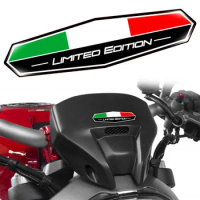 1Pair 3D Motorcycle Sticker Reflective Limited Edition Italy Flag Decal AutoBike Car Accessories For Ducati Bebelli Aprilia RSV4