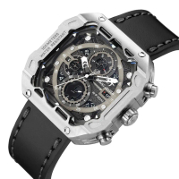 DISKON jam tangan  Evans Jayden Jam Tangan Pria 9596 Kulit Kaca Sapphire Chronograph Water Resistant