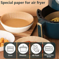 Deep Fryer Paper Food Disposable Paper Liner Deepfryer Kitchen Cookers Oil-proof Barbecue Plate Steamer Fryer Baking Accessories