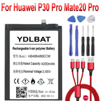 4200mAh Battery For Huawei P30 Pro Mate20 Pro Mate 20 Pro HB486486ECW Battery +USB cable+toolkit