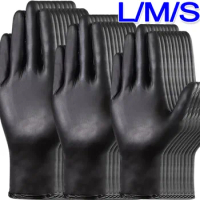 100/1Pcs Black Nitrile Gloves Disposable Strong PVC Latex Gloves For Household Cleaning Housework Garden Pet Care Cooking Tools