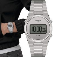 【TISSOT 天梭】官方授權 PRX Digital 數位石英手錶(T1372631103000)