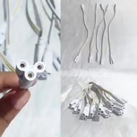 Socket Kabel Sambungan T5 LED 3 Jalur 2 Sisi 30cm / Soket Connector T5 LED