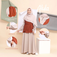 (Hanya Vest) Naisha Official Gamis 3 in 1 Alula Dress Vest Shakila Busui Friendly Busana Muslim Syar