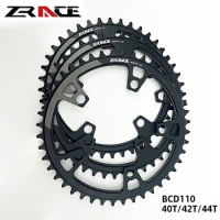 ZRACE BCD110 Chain Ring Road Bicycle Parts Bike Chainring Aero Chainring Single Speed 40T/42T/44T for RX Crankset 170mm