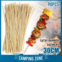 30CM SATAY BULUH STEWERS BBQ STICK SATAY KAYU STEWERS SATAY KAYU BUNGA TELUR DIY