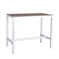 Factory Supply Best Price Outdoor bar table Garden bar table set plastic wood top Outdoor bar table