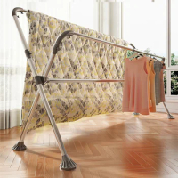 Lifting Drying Rack Floor-to-ceiling Folding Indoor Home Balcony Cool Clothes Rack Outdoor Drying Rack Telescopic Rod Drying Qui