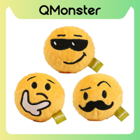 【Q-MONSTER】表情球家族 TPR球發聲玩具 狗玩具 發聲玩具 寵物玩具 毛絨玩具  狗狗玩具 Q MONSTER
