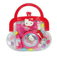 小禮堂 Hello Kitty 飾品玩具組《紅.大臉.口金提包造型》