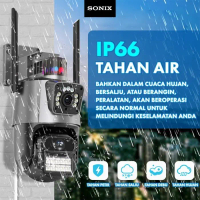 Sonix IP Camera SCM01 CCTV 8MP 4K Dual Lens Outdoor Kamera Wifi Outdoor Waterproof Auto Tracking 360