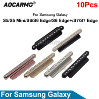 Aocarmo 10Pcs/Lot For Samsung Galaxy S5 Mini S6 S7 Edge Plus Edge+ Earpiece Cover Ear Speaker Mesh Dust Net Replacement Part