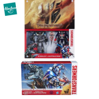 Original Hasbro Transformers Toys Age of Extinction Platinum Edition Grimlock and Optimus Prime Action Figure for Boy Collection
