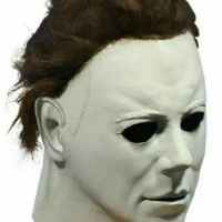 Horror Halloween Michael Myers Mask Scary Cosplay Full Head Latex Mask Halloween Party Supplies