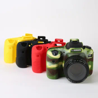 Soft Rubber Silicon Armor Skin Case Body Cover Protector for Canon EOS 90D, 90 D DSLR Camera Protective Bag Four Colors