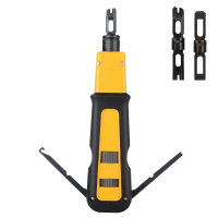 Alat Penebuk, Cable Matters, dengan Bilah 110 / 66, Alat Penebuk RJ45 Ethernet, Sesuai untuk Cat 8,