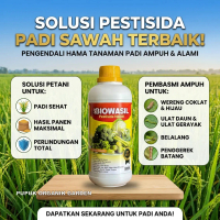 BIOWASIL Pestisida Pertanian Tanaman Padi Pengendali Hama Sawah Wereng Belalang Ulat Daun Penggerek 