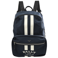 BALLY  FIXIE品牌LOGO尼龍拉鍊三用手提/斜背/後背包(深藍)