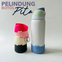 Bow Silicone Tumbler Pelindung Botol Diameter 7.5 8.5 cm Bumper Bow Pita Aksesoris untuk Tumbler Owa