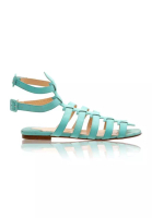 Christian Louboutin Pre-Loved CHRISTIAN LOUBOUTIN Suede Turquoise Gladiators