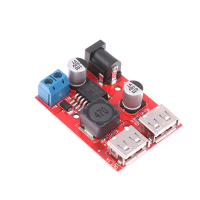 ที่ชาร์จ USB คู่ DC 9V 12V 24V 36V 3A 5V DC-DC รถเหยียบลง3A