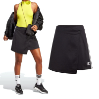 Adidas Wrapping Skirt 女款 黑色 窄裙 一片裙 排扣 復古 短裙 IC5475