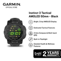 Garmin Instinct 3 Tactical AMOLED 50mm Jam Tangan Militer