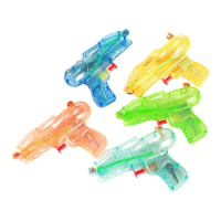 5 Pcs Children's Toy Water Guns Mini Transparent Squirt Water Guns Kids Summer Outdoor Fight Beach Blaster Toy Fight Toy