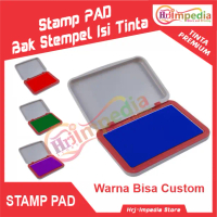 Bak Tinta Stempel Sudah Terisi Tinta Premium | Bantalan Stempel Kayu